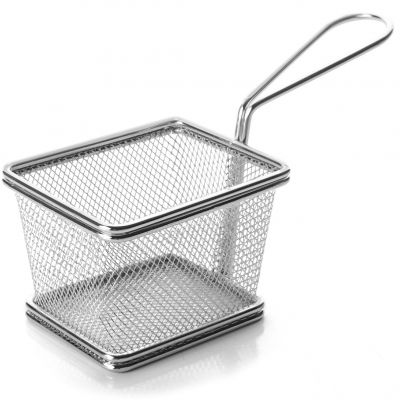 61007 Корзинка для подачі, нерж. сталь 10х8х7 см