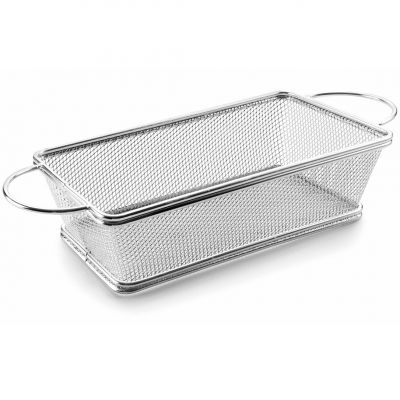 61055 Корзинка для подачі з двома ручками н/ж, 21х11х6 см