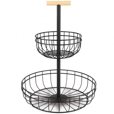 61140 Підставка для фруктів двоярусна, h-63 см