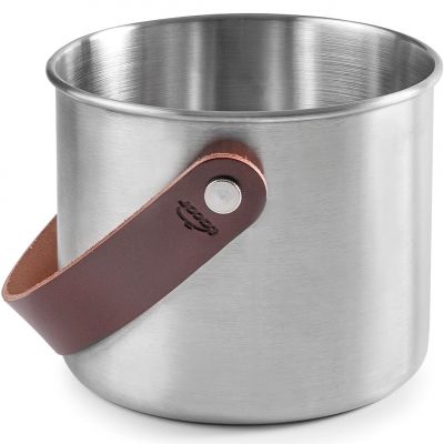 65614  Відро для льоду зі шкіряною ручкою, d-14 см, 1,5 л