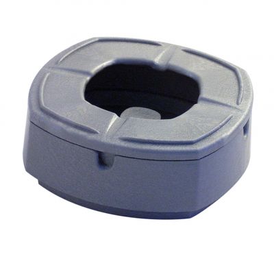 C004XG Попільниця 10 см вогнестійка та з захистом від вітру, колір срібний