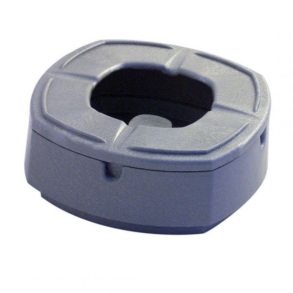 C004XG Попільниця 10 см вогнестійка та з захистом від вітру, колір срібний