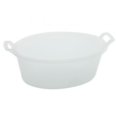 C012C Підставка для цукру та чаю  "миска", пластик, колір прозорий