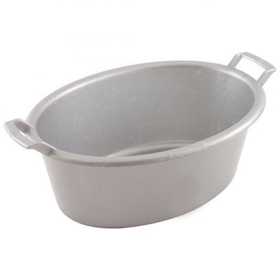 C012MS Підставка для цукру та чаю "миска", пластик, колір срібний