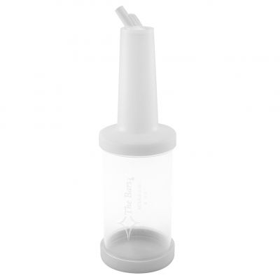 PM01W Пляшка з гейзером 1 л прозора (біла кришка)