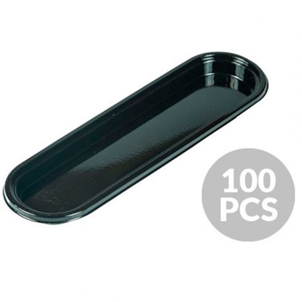 SET 100 MONOPORTION TRAYS FASHION ECLAIR Набір підставок під десерти 32x140 mm  (100 шт)