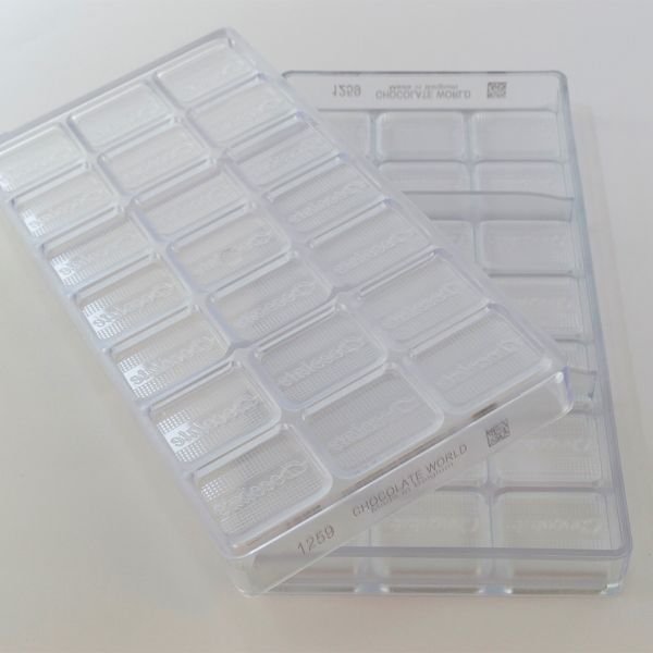 1259 CW Форма для шоколаду "Chocolate" 38x32x5 мм, 21 шт. x 7 г