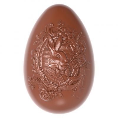 1889 CW Форма для шоколаду "Яйце з кроликом" 87x56,5x33,5 мм, 6 шт. x 70 г