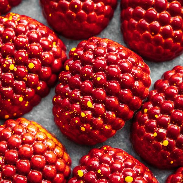 1948 CW Форма для шоколаду "Малина" 29,5x25x12,5 мм, 3х8 шт.- 5,5 г