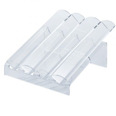 AG05601 Підставка для макаронс d 45 мм на 4 відділення прозора, 27х33 h 14,5 см