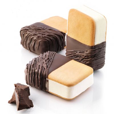 BISC04M Форма силіконова для морозива 70X48 MM H20 (2 форми+таця 300x400 мм)