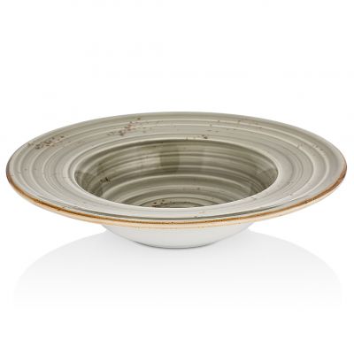 HA-SP-GT-28-CK Тарілка для пасти з прямим бортом 28 см (480 мл), колір cірий (Supreme), серія "Harmo