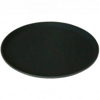 483500 Таця кругла чорна d 35 см