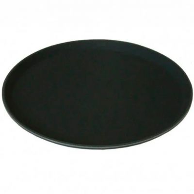 484000 Таця кругла чорна d 40 см