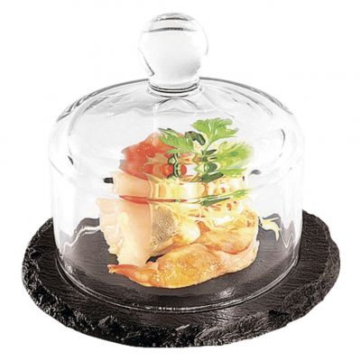 00984 Дошка зі сланцю з кришкою d 10,5 см