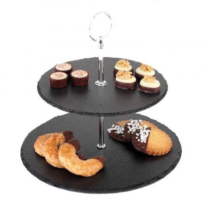 00989 Підставка 2-х ярусна d 25/20 см