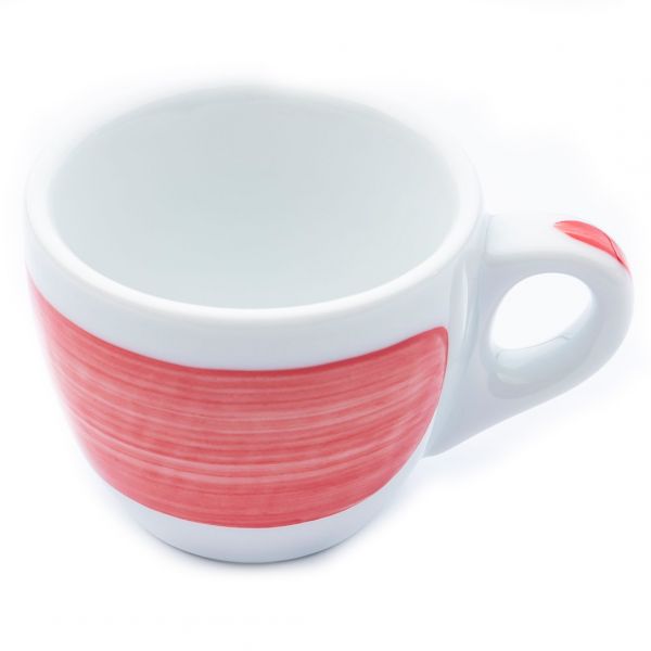 35111 Чашка espresso 75 мл Red stroke B "Verona Millecolori Hand Painted Brush stroke B Red with Sta