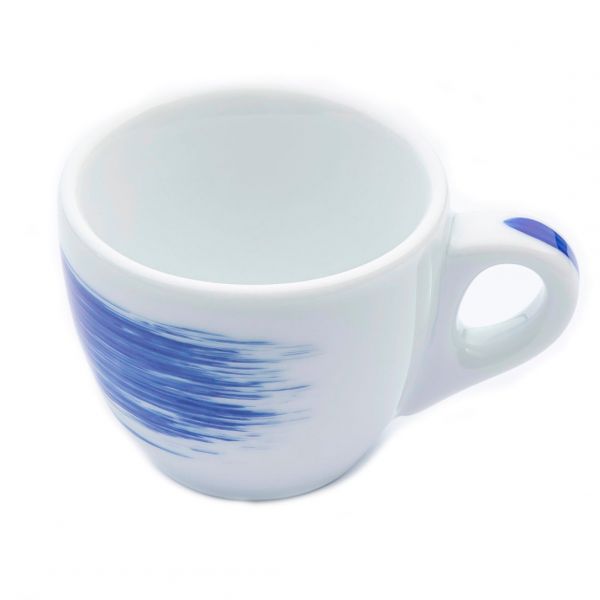 35113 Чашка espresso 75 мл Blue stroke B "Verona Millecolori Hand Painted Brush stroke B Blue with S