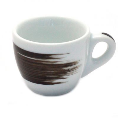 35117 Чашка espresso 75 мл Black stroke B "Verona Millecolori Hand Painted Brush stroke B Black with