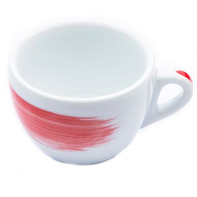 35118 Чашка cappuccino 180 мл Red stroke B "Verona Millecolori Hand Painted Brush stroke B Red with