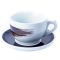 35132 Чашка cappucino large 260 мл Black stroke B "Verona/Palermo Millecolori Hand Painted Single Br