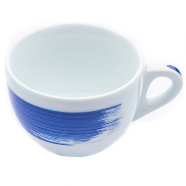 35135 Чашка caffe latte 350 мл Blue stroke B "Verona Millecolori Hand Painted Brush stroke B Blue wi