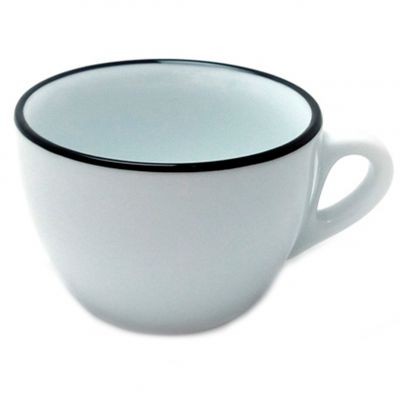 37252 Чашка cappuccino 180 мл Pennellessa Black rims серія "Verona Millecolori"