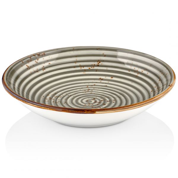 HA-SP-FL-21-CK Тарілка глибока 21 см (800 мл), колір cірий (Supreme), серія "Harmony"