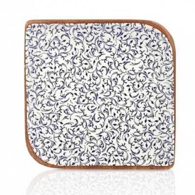 TN-EA-AR-30-KR Блюдо квадратне 23х23 см (діагональ 30 см), декор Edera, серія "Tinta"