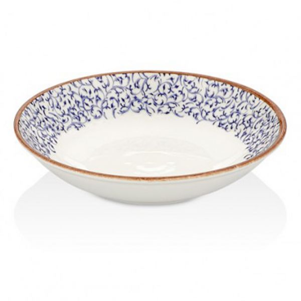 TN-EA-FL-21-CK Тарілка глибока 21 см (800 мл), декор Edera, серія "Tinta"