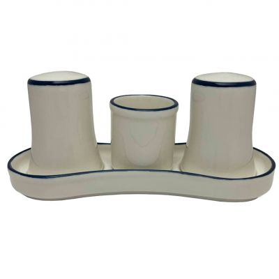 TN-EA-GT-04-TT Набір для спецій 4 предмети 20х8 см, декор Edera Cobalt, серія "Tinta"