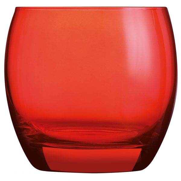 J8486 Склянка низька 320 мл серія "Salto color studio" червона