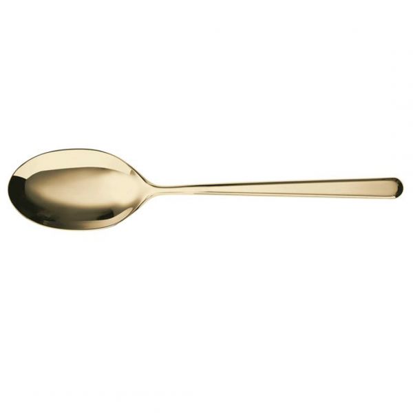 52713P25 Ложка десертна PVD Champagne "Linear"