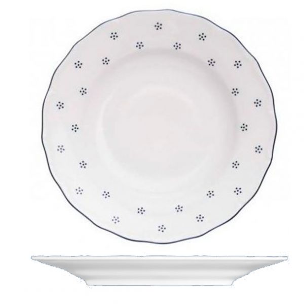 VER2125-D9417 Тарілка кругла 25 см серія "Verona"