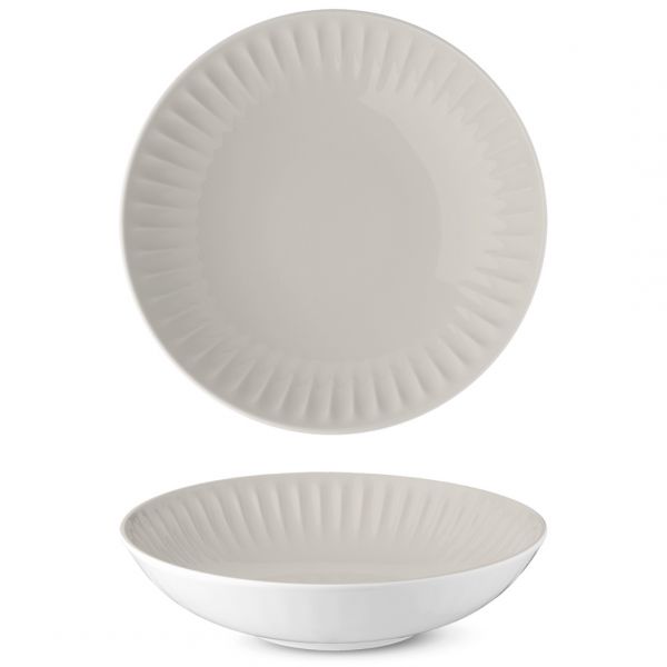 RIB1922-X9245 Тарілка глибока кругла 22 см, колір Jasmine, серія "Ribby color"