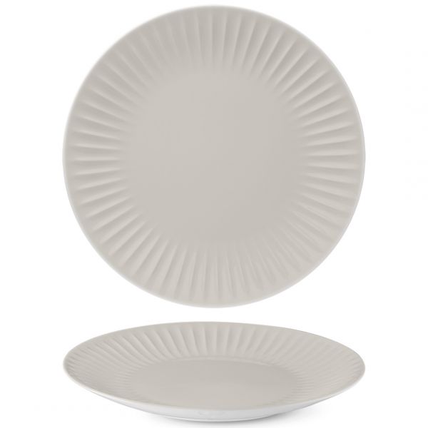 RIB2127-X9245 Тарілка кругла 27 см, колір Jasmine, серія "Ribby color"