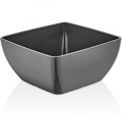 Салатник меламіновий сірий 19x19 см, h-9 см, 1,9 л