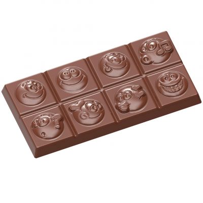 1589 CW Форма для шоколаду "Смайли" 97x48x8 мм