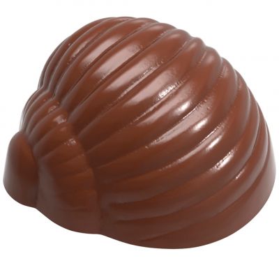 1881 CW Форма для шоколаду "равликова мушля" 29,5х25 мм h18 мм, 3х8 шт./9,2 г