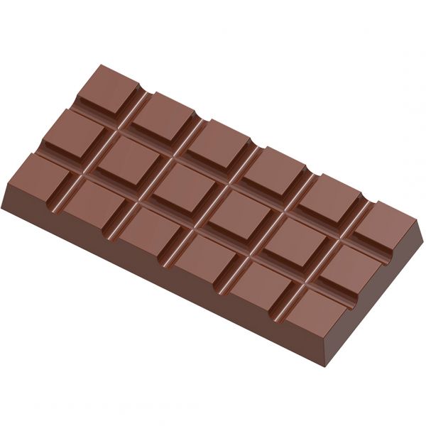 1986 CW Форма для шоколаду "плитка" 117,5x57,5x12 мм, 1х4 шт. - 80 г