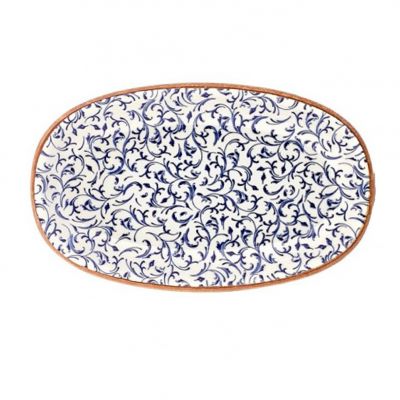 TN-EA-ZT-19-OV Блюдо овальне 19 х11 см, декор Edera, серія "Tinta"
