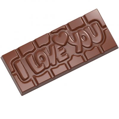 12009 CW Форма для шоколаду "I love you" 118x50x8 мм, 1х4/40  г.