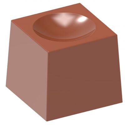 1695 CW Форма для шоколаду "Квадрат з краплею" 22,50x22,50x20 мм, 32 шт.