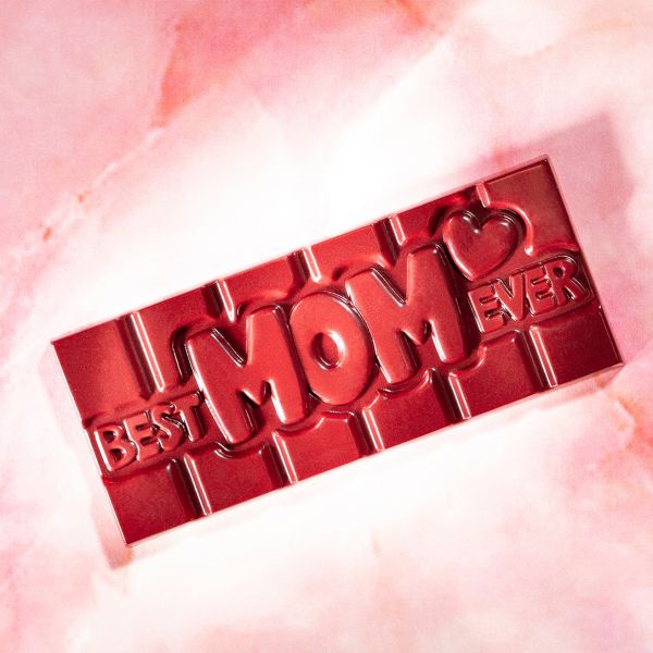 12016 CW Форма для шоколадної плитки "Best mom ever" 118х50 мм h 8 мм, 1х4 шт./45 г