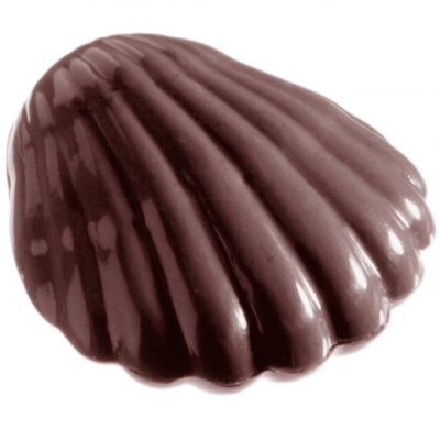 1120 CW Форма для шоколаду "устриця" 38х35 мм h9 мм, 3х6 шт./7 г