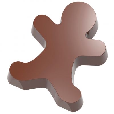 1000L33 Форма для шоколаду "пряничний чоловічок" 44,5x34,5x9 мм, 2х6 шт./10 г