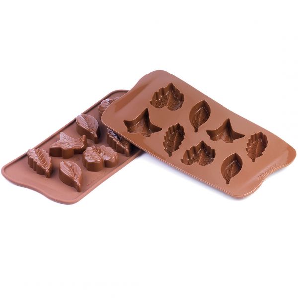 SCG10 Форма силіконова для шоколаду "листочки" 51х23х14,5 мм