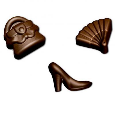 SCG14 Форма  силіконова для шоколаду "мода" 41х30х12 мм