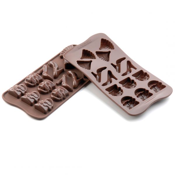 SCG14 Форма  силіконова для шоколаду "мода" 41х30х12 мм