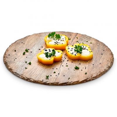 47030.SI Блюдо для подачі плоске меламінове під сланець d-30 см